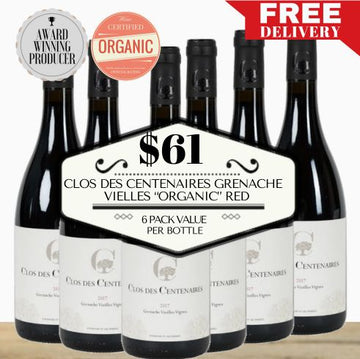 Clos des Centenaires Grenache Vielles Vignes (Old Vines) Red 2018 - Southern Rhône, France 6 Pack Value