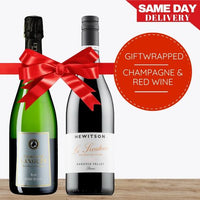 Champagne & Red Wine Gift-Wrapped