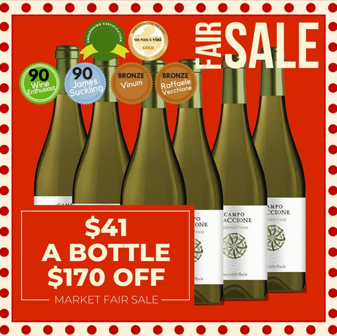 Campo Maccione Vermentino 2023 - Tuscany, Italy - 6 Pack Value