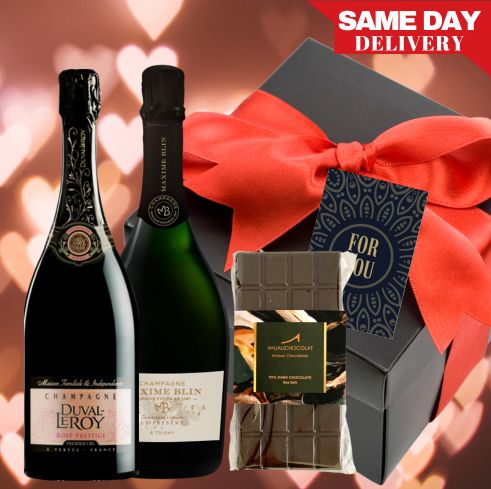 Champagne & Chocolate Valentine Duo Gift Set