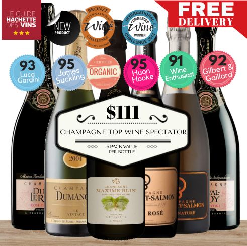 Champagne Top Wine Spectator Mixed Pack - 6 Pack Value