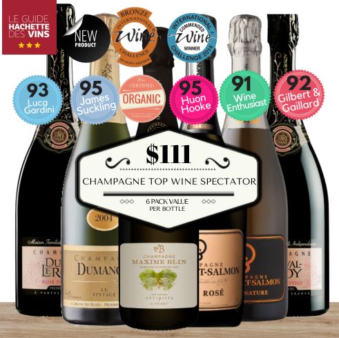 Champagne Top Wine Spectator Mixed Pack - 6 Pack Value