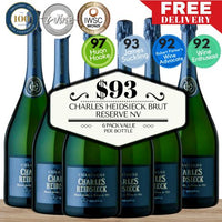 Charles Heidsieck Brut Reserve NV - Champagne, France - 6 Pack Value