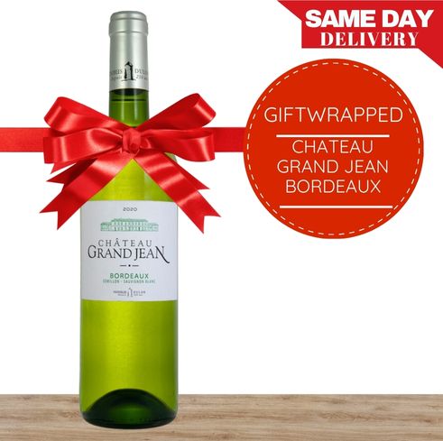 Chateau Grand Jean 2020 Bordeaux, France Gift-Wrapped