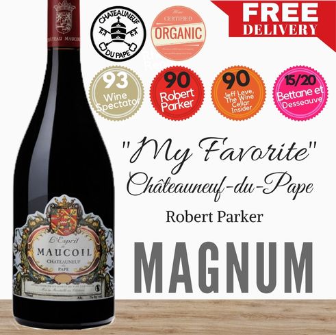 Château Maucoil Châteauneuf-du-Pape Esprit Red Magnum ~ Southern Rhone, France