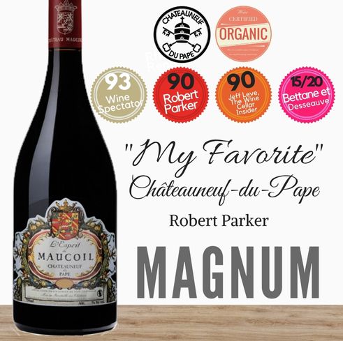 Château Maucoil Châteauneuf-du-Pape Esprit Red Magnum ~ Southern Rhone, France