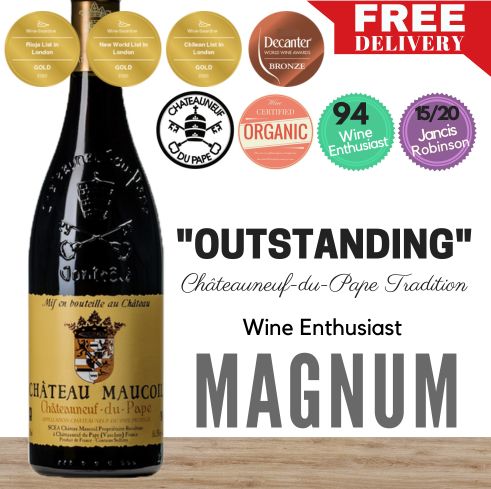 Chateau Maucoil Chateauneuf-du-Pape Tradition Red Magnum - Rhone, France