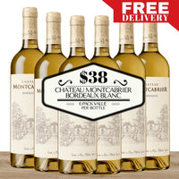 Chateau Montcabrier Bordeaux Blanc - Bordeaux, France Value 6 Pack