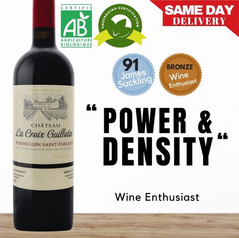 Chateau La Croix Guillotin Puisseguin Saint Emilion 2021 - Bordeaux, France