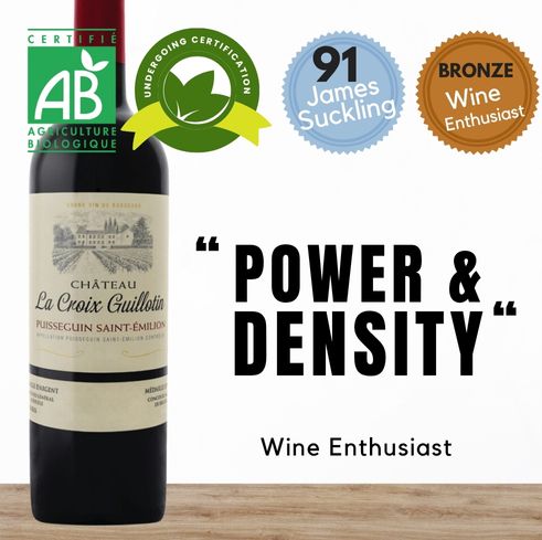 Chateau La Croix Guillotin Puisseguin Saint Emilion 2021 - Bordeaux, France