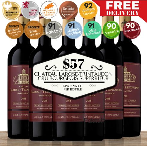 Chateau Larose-Trintaudon Cru Bourgeois Superieur 2018 - Bordeaux, France 6 Pack Value