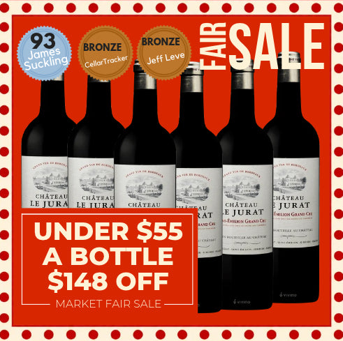 Chateau Le Jurat Saint-Emilion Grand Cru 2016 - Bordeaux, France - 6 Pack Value