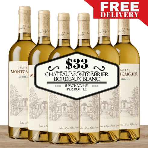 Chateau Montcabrier Bordeaux Blanc 2022 - Bordeaux, France Value 6 Pack