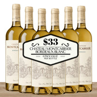 Chateau Montcabrier Bordeaux Blanc 2022 - Bordeaux, France Value 6 Pack