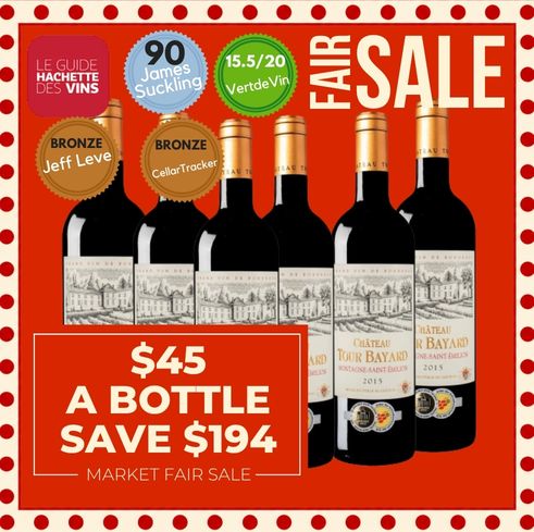 Chateau Tour Bayard Montagne Saint Emilion - Bordeaux, France 6 Pack Value