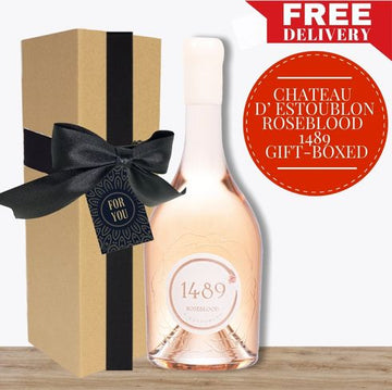 Château d'Estoublon Roséblood 1489 - Organic Provence Rosé 2022 Eco Gift Box & Wrapped
