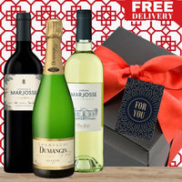 Cheers to Prosperity – Red & White Wine CNY Gift Box & Wrapped