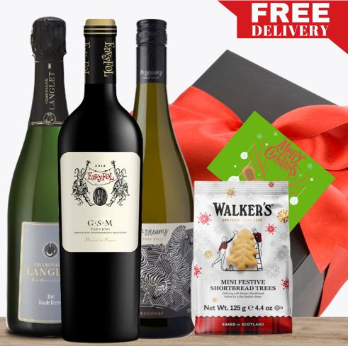 Christmas Shortbread & Australian Pinot Noir Gift-Wrapped