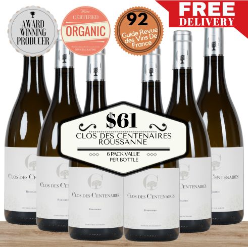 Clos des Centenaires Roussanne (Organic) 2020 - Southern Rhone, France - 6 Pack Value