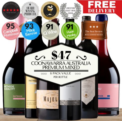 Coonawarra Australia Premium Mixed Wine - 6 Pack Value