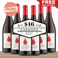 La Goutte du Seigneur Côtes du Rhône Rouge - Rhone, France 6 Pack Value