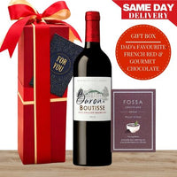 Dad’s Favourite French Red & Gourmet Chocolate Gift Box