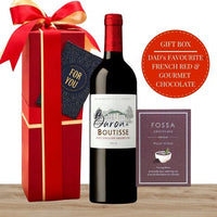 Dad’s Favourite French Red & Gourmet Chocolate Gift Box