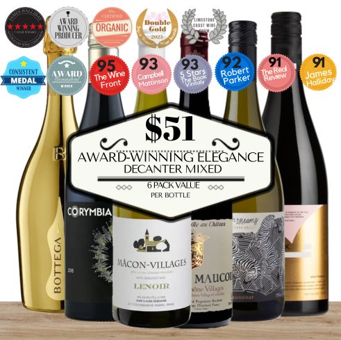 Award-Winning Elegance Decanter Mixed Wines