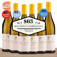 Dog Point Chardonnay (Organic) ~ Marlborough, New Zealand 6 Pack Value