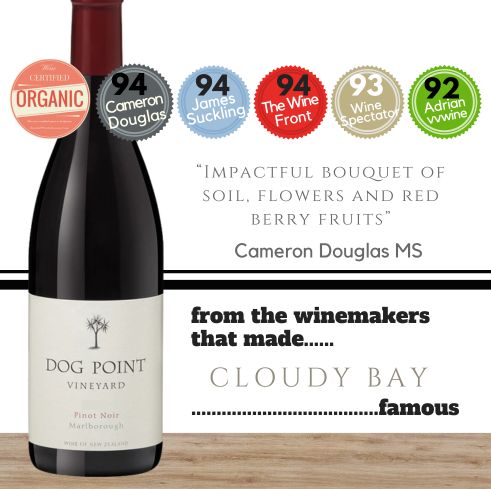 Dog Point Pinot Noir (Organic) ~ Marlborough, New Zealand
