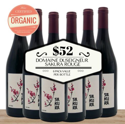 Domaine Duseigneur Sakura Rouge - Rhone, France - 6 Pack Value