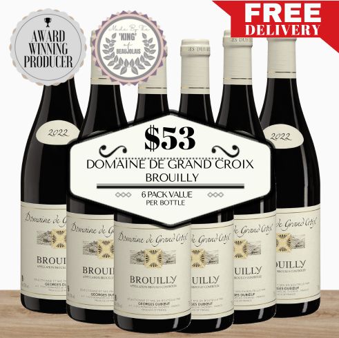 Domaine de Grand Croix Brouilly - Burgundy, France 6 Pack Value