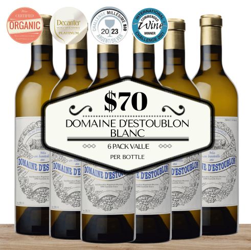 Domaine d'Estoublon Blanc (Organic) - Alpilles Provence, France - 6 Pack Value
