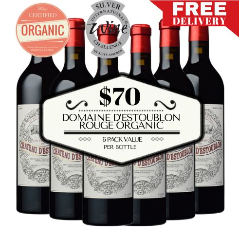 Château d'Estoublon Rouge (Organic) - Les Baux-de-Provence, France 6 Pack Value