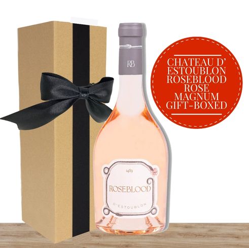 Château d’Estoublon 'Roseblood' Rosé Magnum Splendor Gift Box & Wrapped