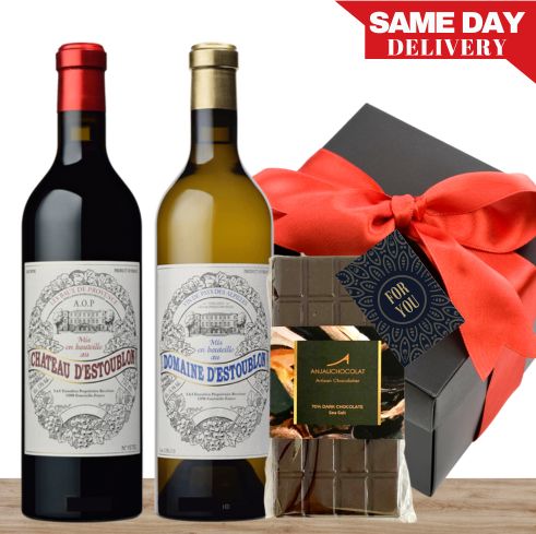 d'Estoublon Red, White Wine & Gourmet Chocolate - Premium Gift Set