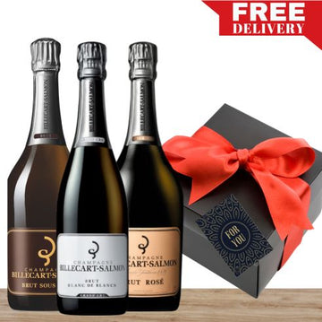 Billecart Salmon Champagne MIxed Gift Box & Wrapped