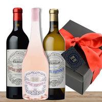 d'Estoublon Trio Luxe Red, White & Rosé Wine Premium Gift Box & Wrapped