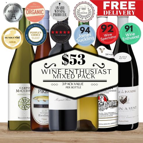 Wine Enthusiast Mixed Pack – Under $55