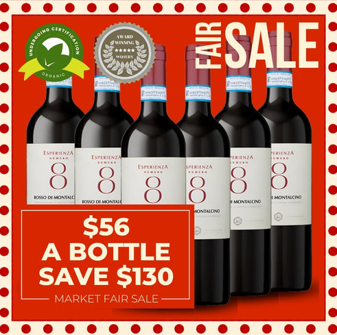 Esperienza Numero 8 Rosso di Montalcino 2022 - Tuscany, Italy 6 Pack Value