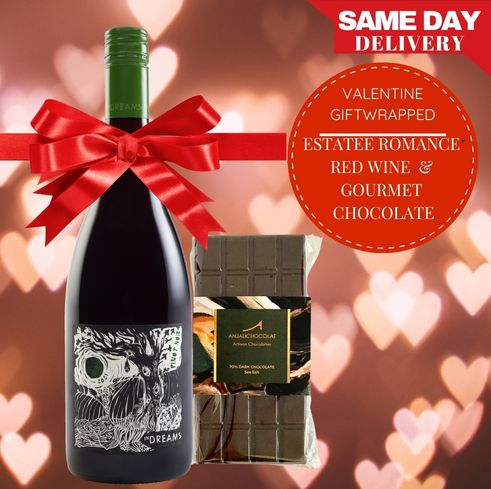 Estate Romance – Red Wine Gourmet Chocolate Gift Wrapped