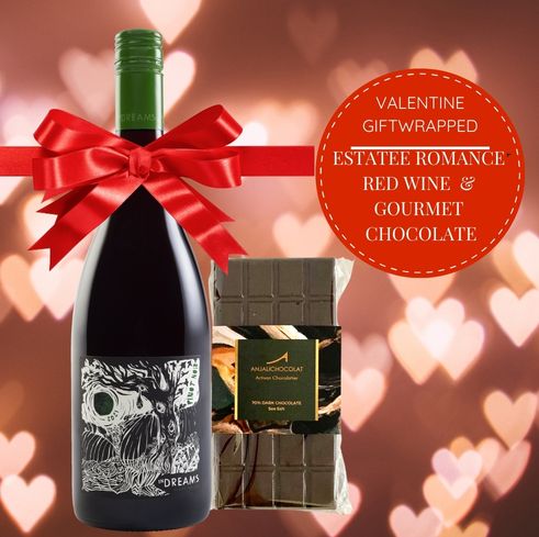 Estate Romance – Red Wine Gourmet Chocolate Gift Wrapped