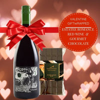 Estate Romance – Red Wine Gourmet Chocolate Gift Wrapped