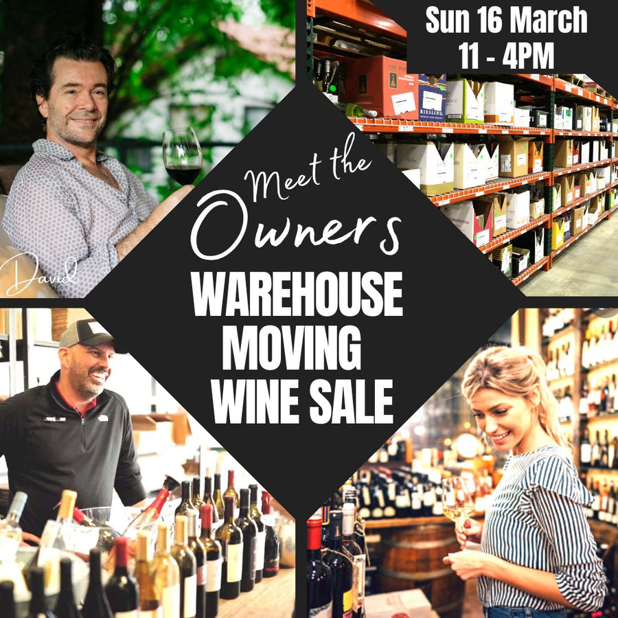 Warehouse Moving Wine Sale - Sun 16 March - 11am-4pm