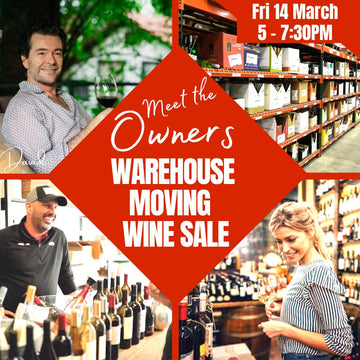 Warehouse Moving Wine Sale - Fri 14 March - 5-7:30pm