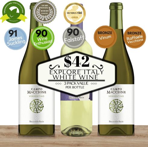 Explore Italy White Wine 3 Pack