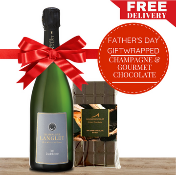 Champagne & Gourmet Chocolate Father's Day Gift-Wrapped