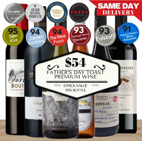 Father’s Day Toast Premium Wine Collection – 6 Pack