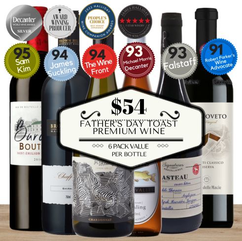 Father’s Day Toast Premium Wine Collection – 6 Pack