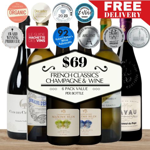 French Classics - Champagne & Wine Selection - 6 Pack Value